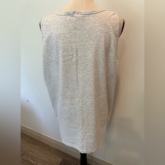 Vintage 80s Walt Disney Mickey Mouse Epcot Center USA Grey Unisex Tank XL - Picture 6 of 8